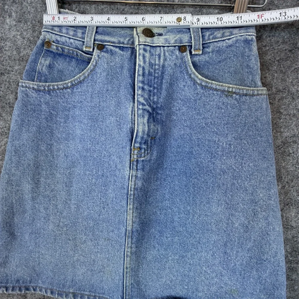 Vintage The Great Plains Clothing Co Mini Jean Skirt Womens 7 Blue Denim School